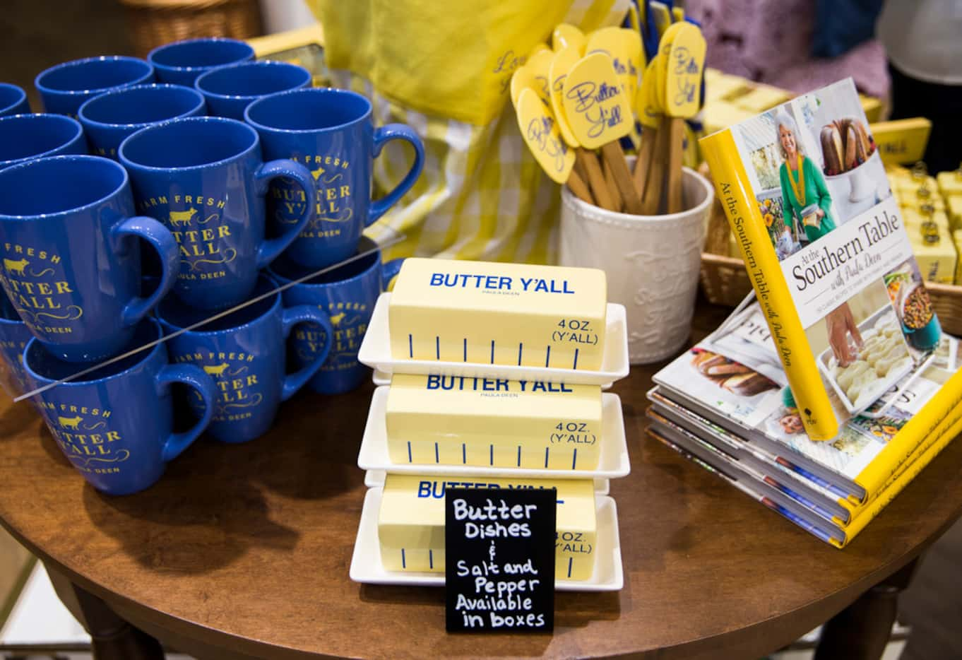 Products are on display at a new location of Paula Deen's Family Kitchen restaurant and...