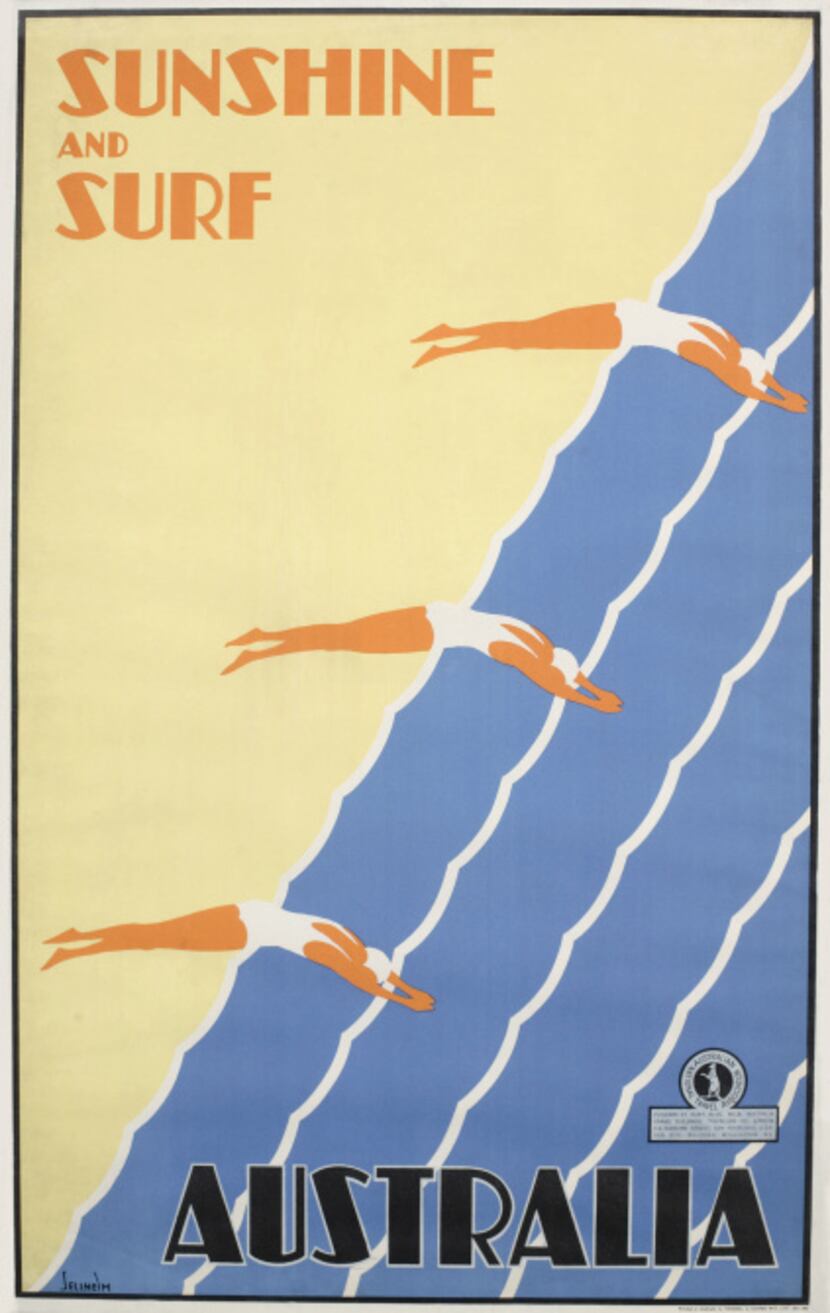 Australia: Sunshine and Surf, ca. 1936
Gert Sellheim (1901-1970)

From "The Art Deco...