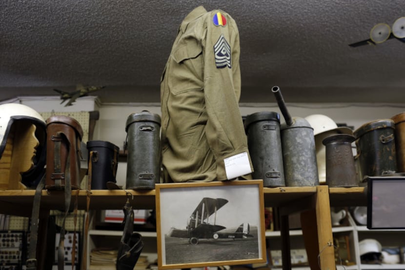 Military memorabilia for sale at the Recon Militaria store that specializes in selling...