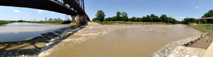 The Dallas Wave as it looked on June 10, following a heavy rain