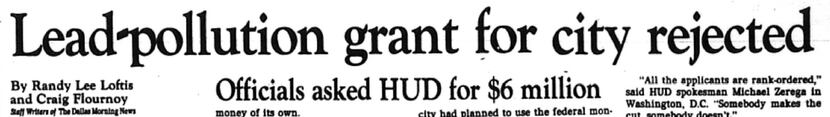 Nine days after The News reported on the city's grant application, HUD announced the names...