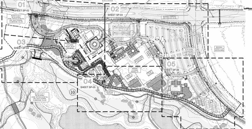 Site plans for the project show a sprawling resort on 30 landscaped acres.