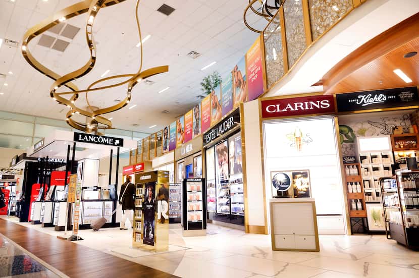 High-end shopping includes cosmetics from Clarins, Kiehl’s, Chanel, Ester Lauder and Lancome...