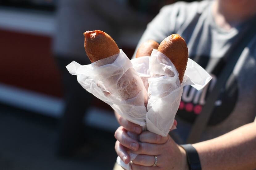 Fletcher's new veggie corny dog tastes like the real thing. Find it at the State Fair of...
