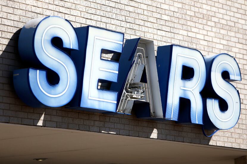 Sears sign at Valley View Mall in Dallas on Wednesday, Feb. 1, 2017. 