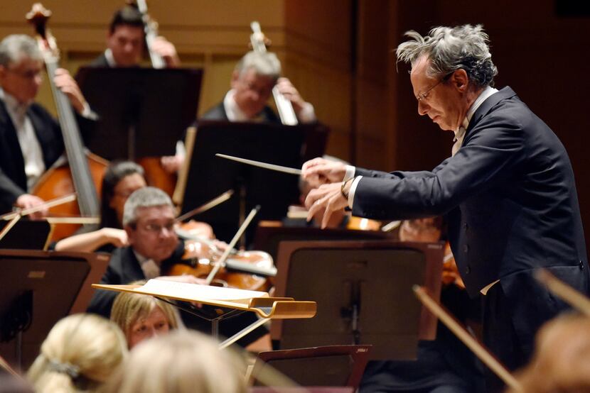 The Dallas Symphony Orchestra with conductor Fabio Luisi on March 8.