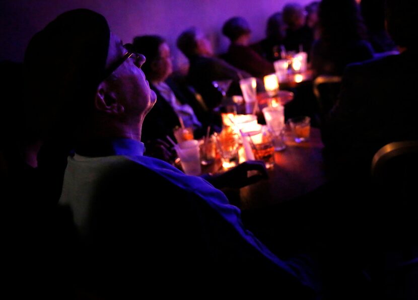 People listen as the Ellis Marsalis Quintet performs at Snug Harbor Jazz Bistro in the...