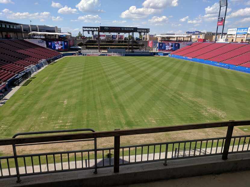 The view from the upper deck seats.