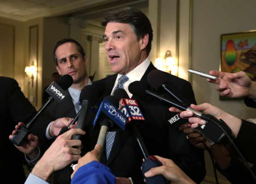 Gov. Rick Perry has been taking his message of less regulation and lower taxes around the...