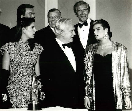 Shot October 18, 1986: Prince Rainier and his three children, Prince Albert and Princesses...