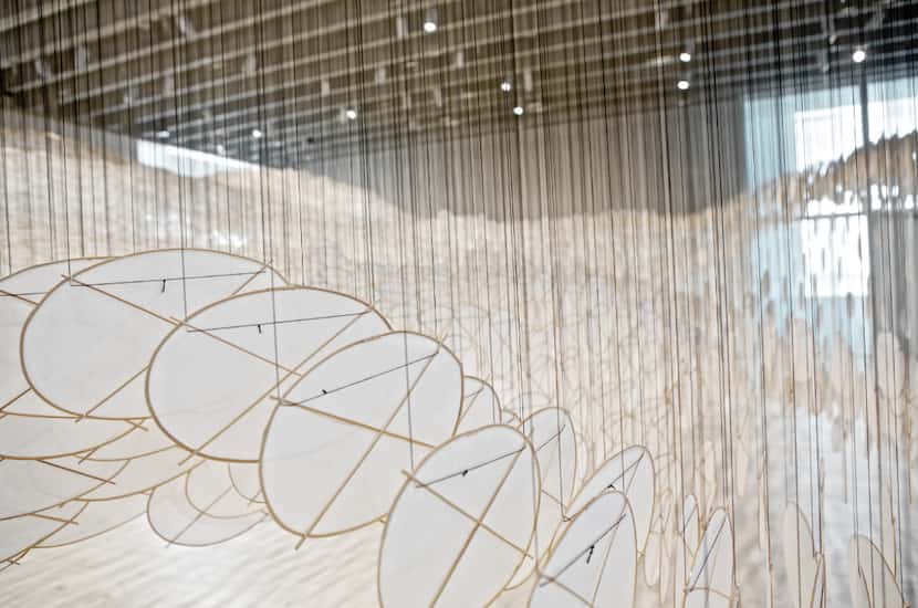 Past exhibit by Jacob Hashimoto who is having an exhibit at the Crow Collection of Asia Art...