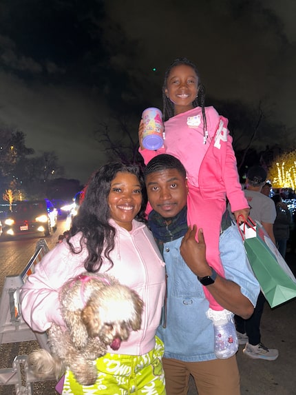 Shaniece Brown, 28, and Byron Childs, 30, went to see the viral home with their 7-year-old...