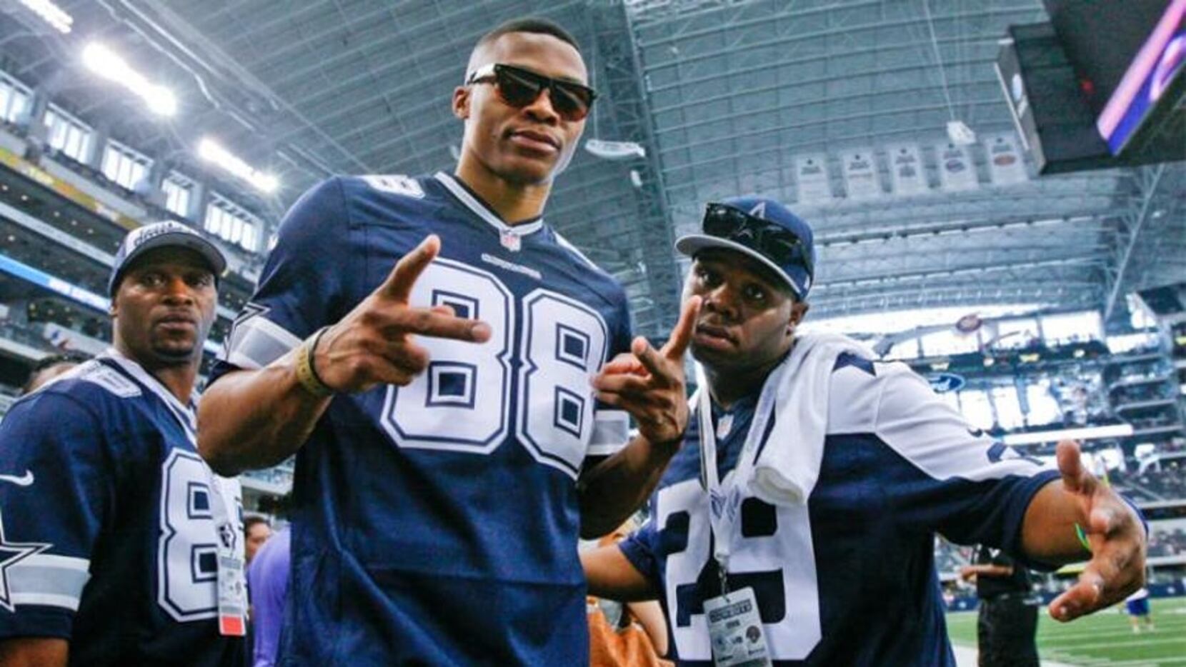 Celebrities who root for the Cowboys including Russell Westbrook, LeBron,  and 'Stone Cold' Steve Austin