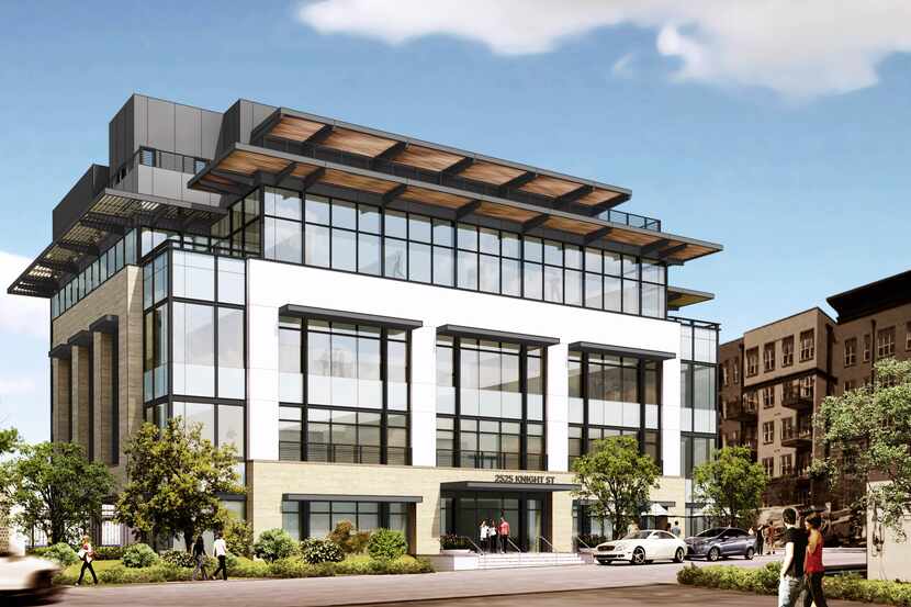 The Parkland Knight office building is being constructed near the intersection of Maple...