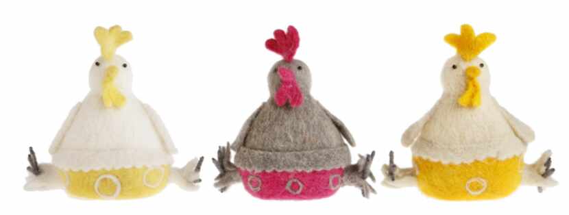 Adorable mama hens are perfect party favors for young ones. The 7-inch-tall, felt birds are...