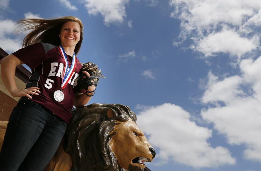 Ennis High School junior softball player Julia Hollingsworth is DMN Softball Player of the...