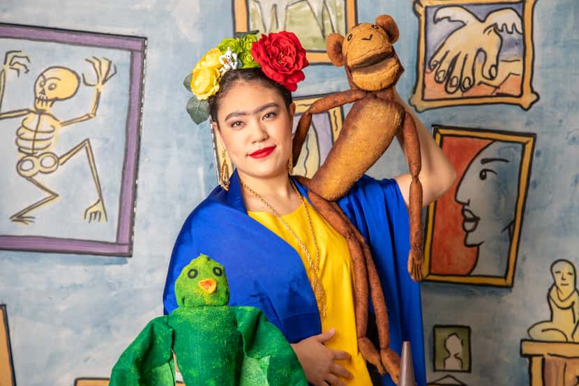 Mezzo-soprano Kayla Nanto portrays Frida Kahlo in the Fort Worth opera production.