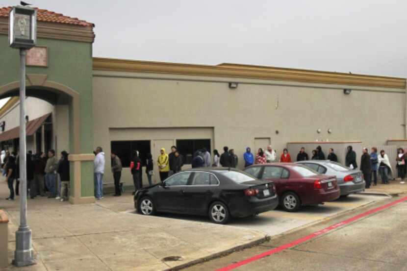 The Carrollton driver's license mega center is again seeing long lines similar to ones...