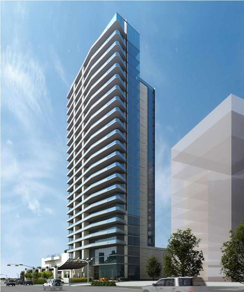 
The planned 24-story Windrose Tower is part of the $2 billion Legacy West development in...