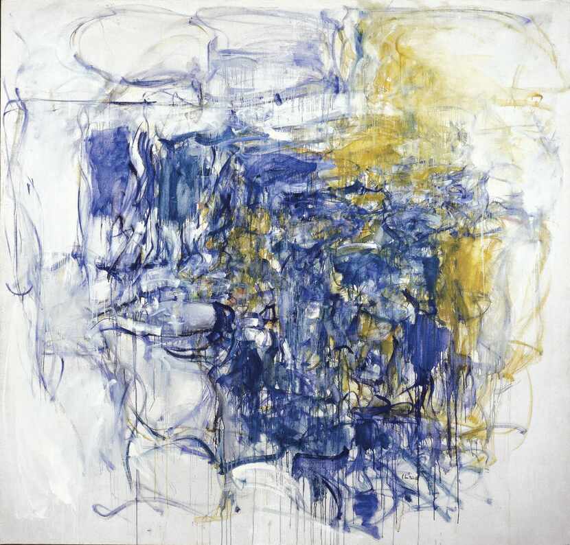 Joan Mitchell, Hudson River Day Line, 1955. Oil  paint on canvas; 79 83 in. Collection of...