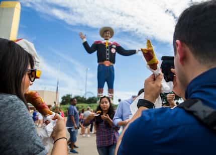 Fletcher's corny dogs are some of the most iconic foods at the State Fair of Texas.