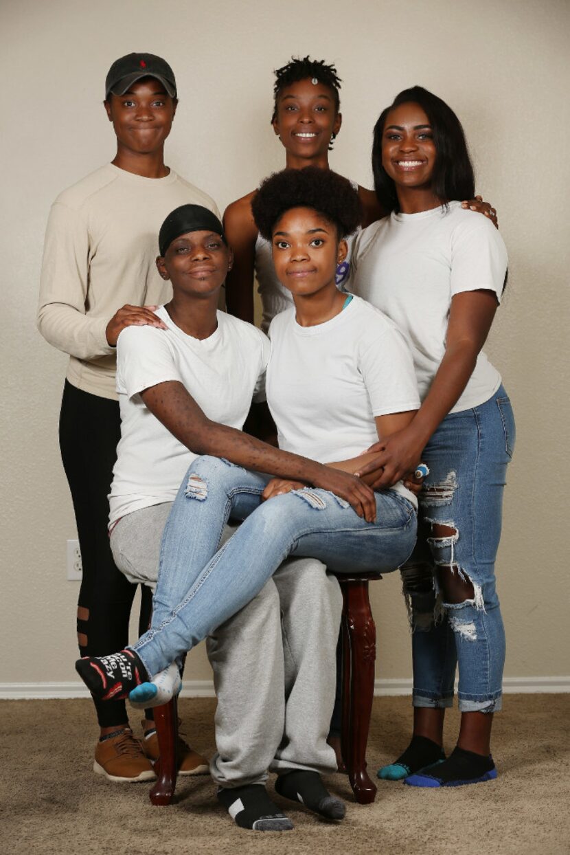 The Booker sisters. (Clockwise from top left) Cenecia Booker, Kylia Booker, Jessicah Roland,...