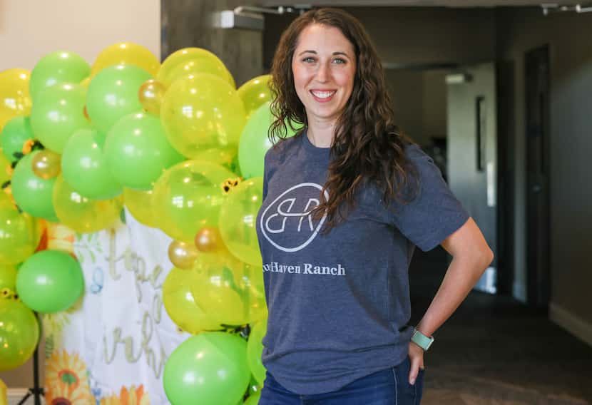 Aubrey Schlackman, founder of nonprofit ministry Blue Haven Ranch, hosted Victoria Gwynn’s...