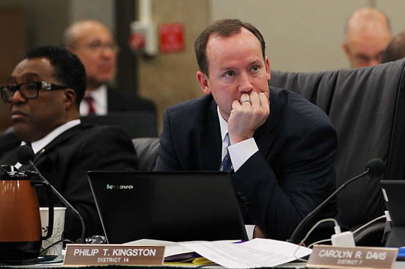 Dallas City Council member Philip Kingston was unopposed in District 14, so he joined other...