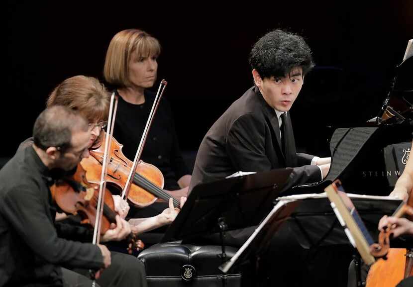 Pianist Daniel Hsu, the youngest finalist, got the the best playing from the Brentano String...