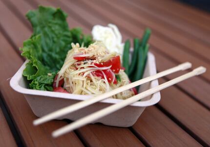 CrushCraft's papaya salad is spicy and light. You'll likely see it on 'Diners, Drive-Ins and...