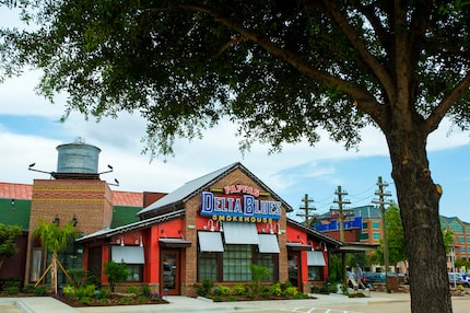 Pappas Delta Blues Smokehouse was on the Dallas North Tollway in Plano, near the Cinemark...