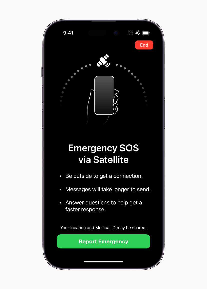 The Apple iPhone 14 Pro can now send emergency text messages via satellite.