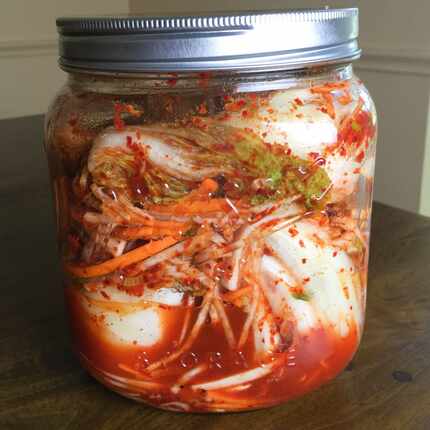 Easy Kimchi from a recipe in "Cook Korean!: A Comic Book with Recipes," by Robin Ha. (Leslie...