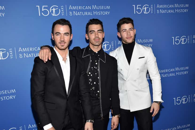 The Jonas Brothers, from left, Kevin Jonas, Joe Jonas and Nick Jonas, will perform on April...