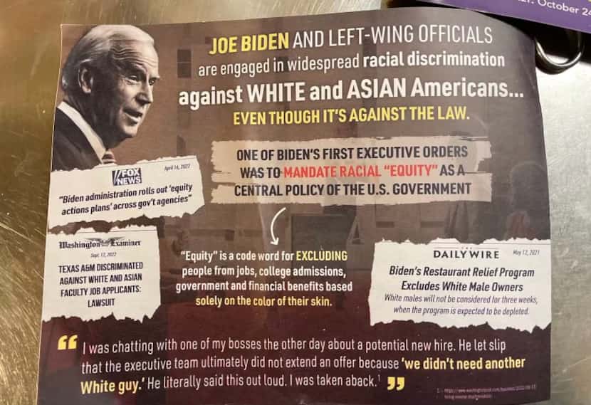 Campaign mailer from America First Legal Foundation