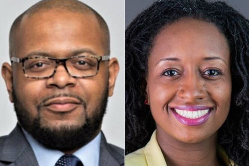 Candidates for Dallas' House District 100 seat, James Armstrong and Lorraine Birabil.


...