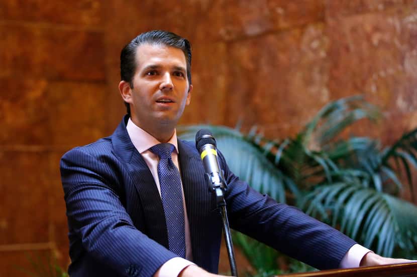 FILE - In this June 5, 2017, file photo, Donald Trump Jr., executive vice president of The...