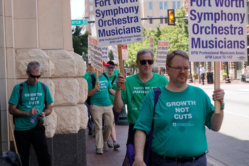 Fort Worth Symphony on strike. 