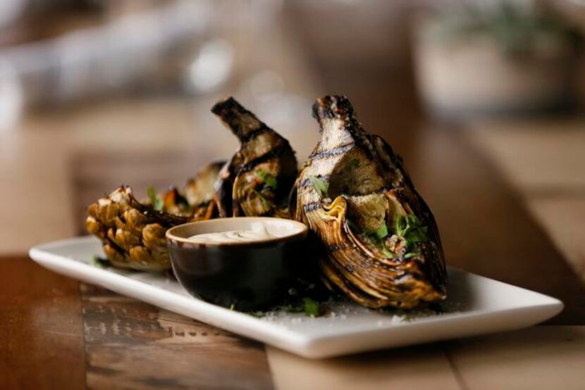 
Grilled artichoke at Stock and Barrel 
