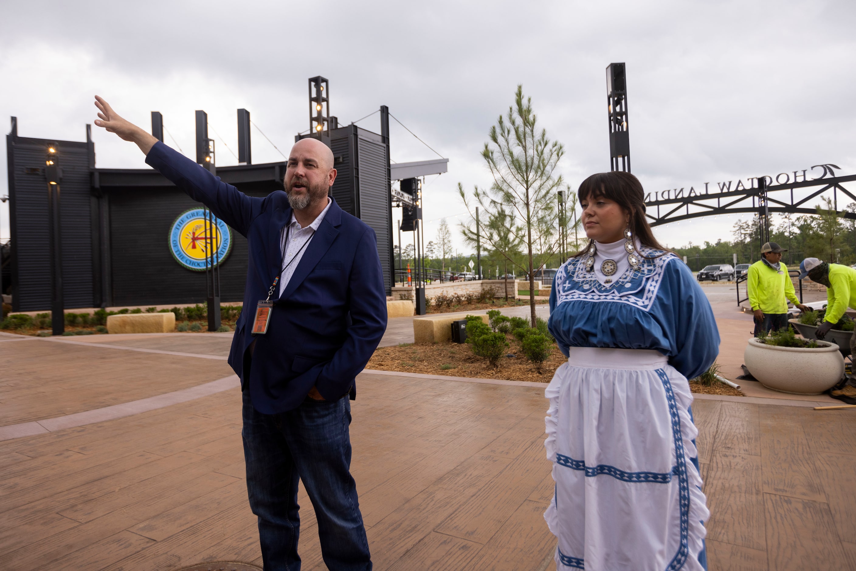 (From left) Jeremy Whitaker, regional director of marketing at Choctaw Casinos & Resorts,...