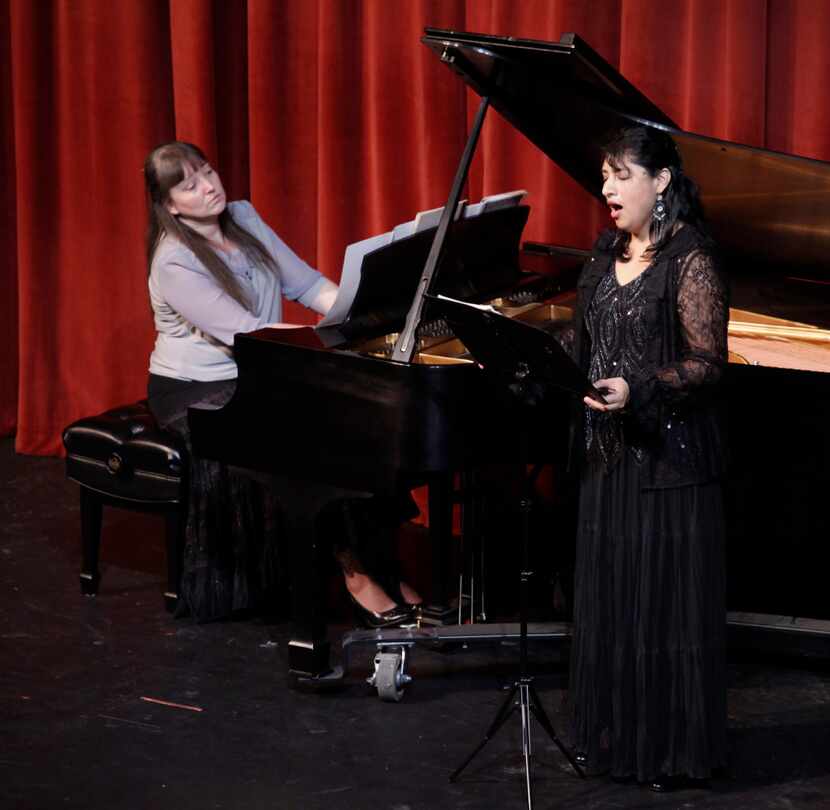 Pianist Liudmila Georgievskaya accompanied soprano Silvia Paola Nunez during the Voices of...