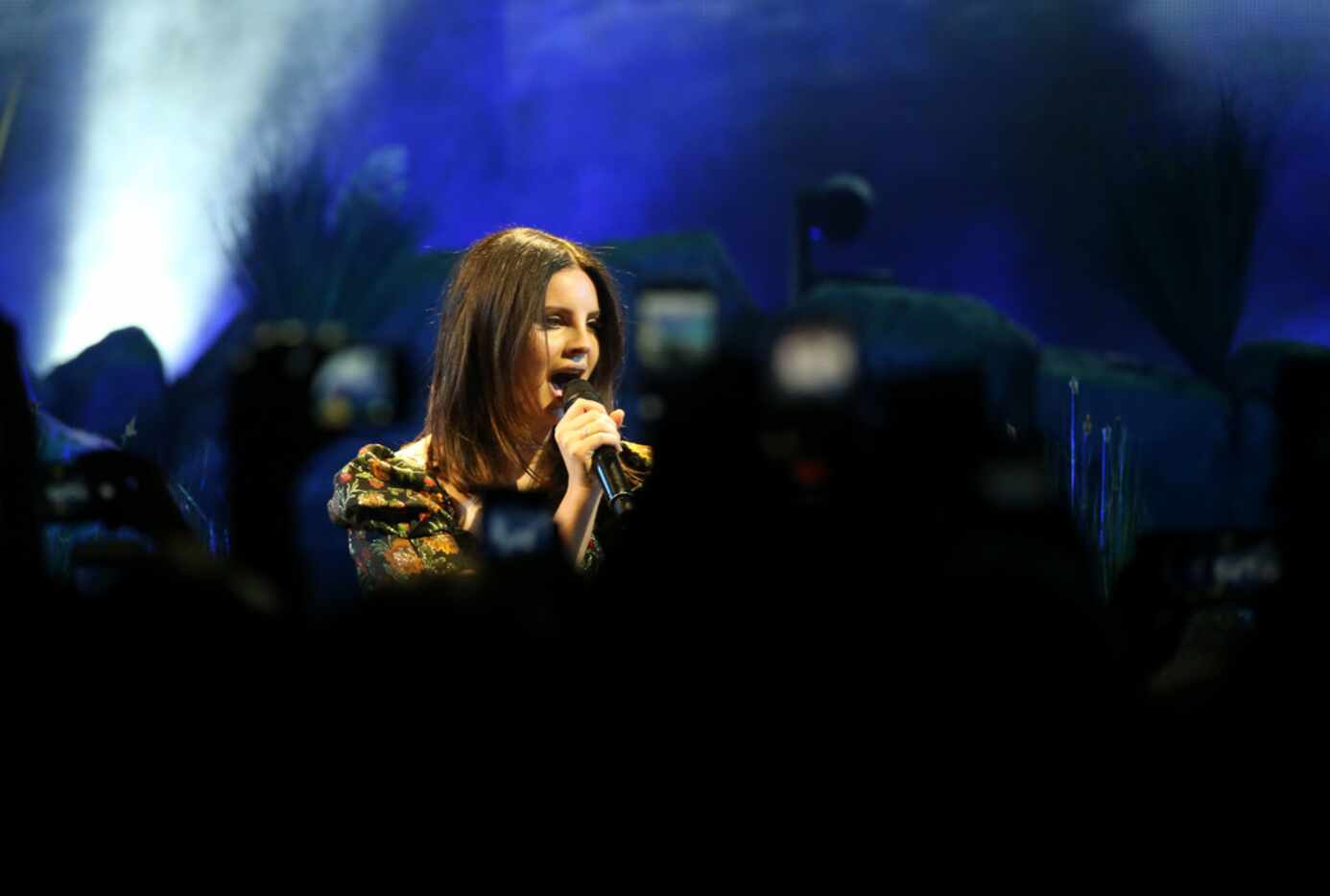 Lana Del Rey performs at the American Airlines Center in Dallas on Thursday, Feb. 8, 2018....