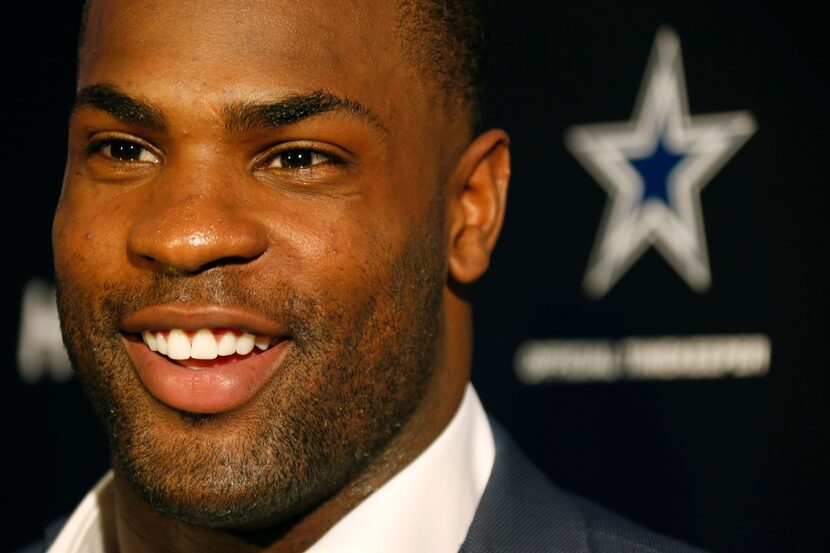 Dallas running back DeMarco Murray is pictured at Boardwalk Ferrari in Plano as part of a...