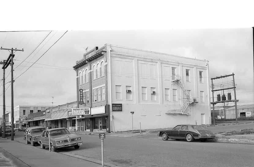 McKinney's Masonic Lodge in 1985.
