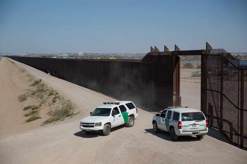 The border fence between El Paso, Texas, and Ciudad Juarez, Mexico, on March 12. (Ivan...