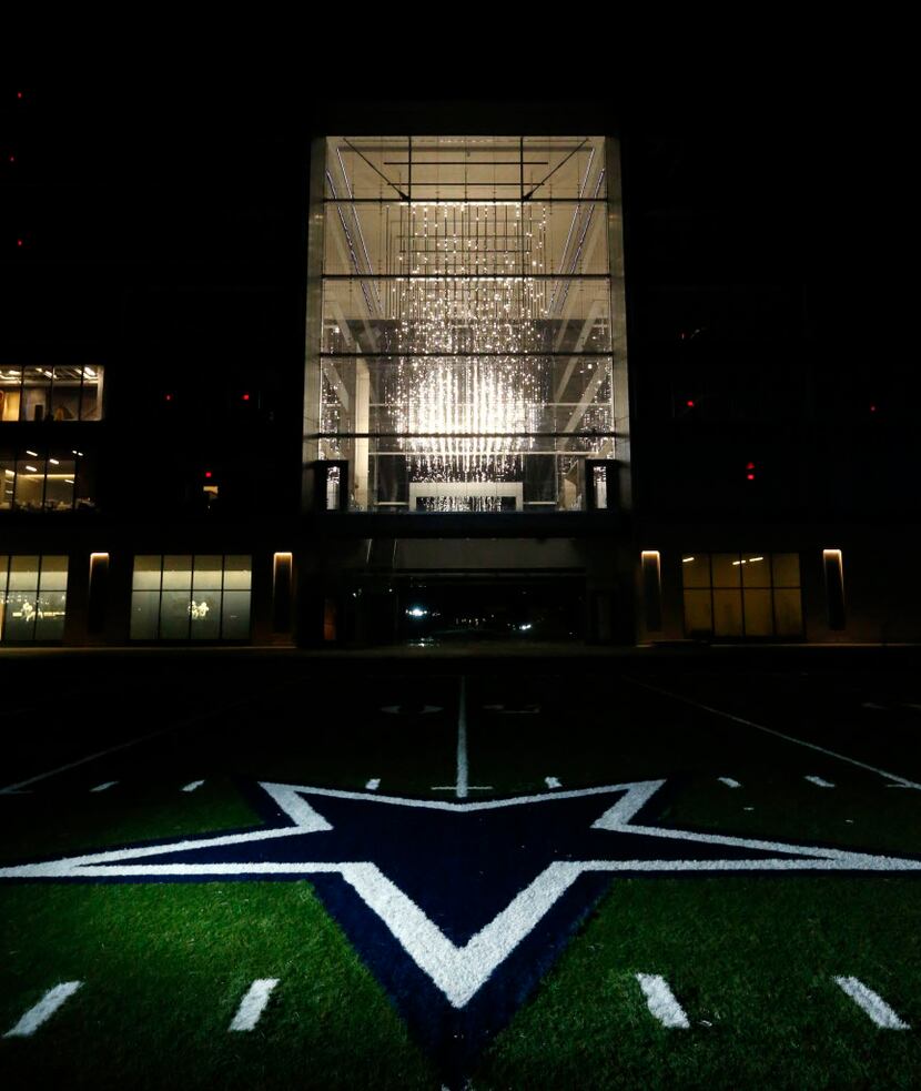 Volume (Frisco), an art installation that is a volumetric led display at the Dallas Cowboys...