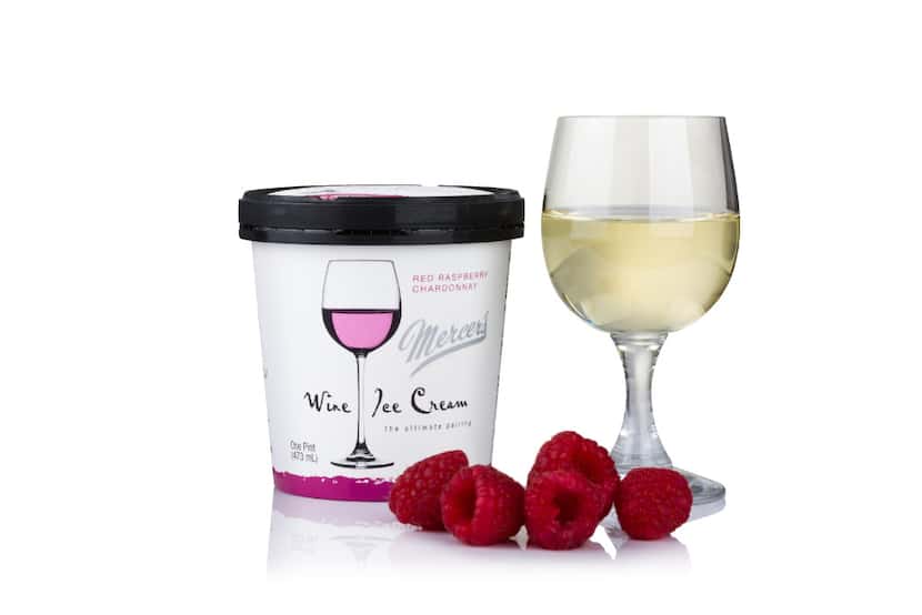 Mercer's Dairy makes wine-spiked ice cream, with flavors like Red Raspberry Chardonnay, ...