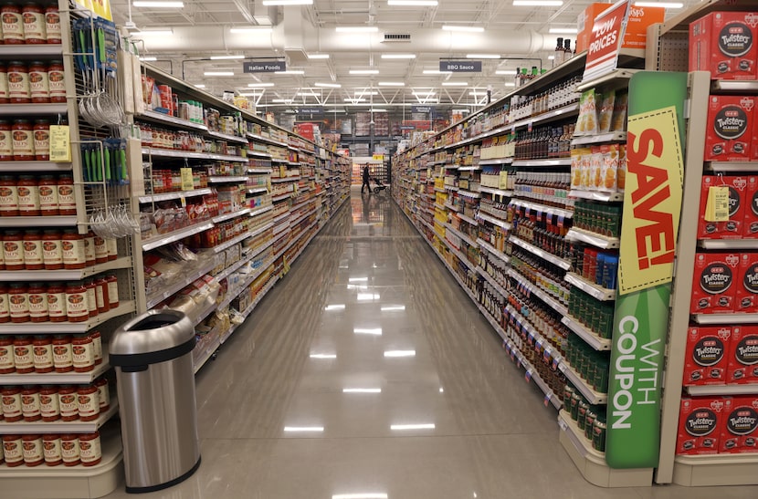 Well stocked and spacious aisles are prevalent throughout the newest HEB store located at...