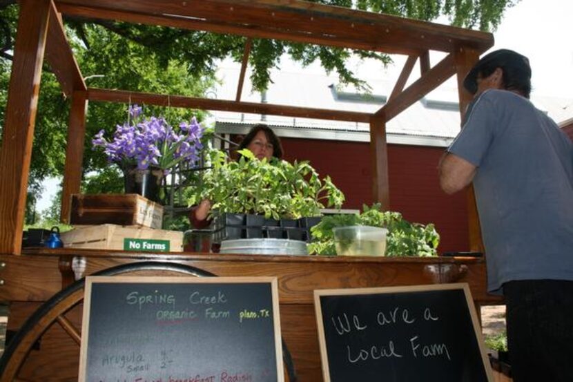 
Gates sells her own vegetables and herbs each Saturday. She grows a variety of produce at...