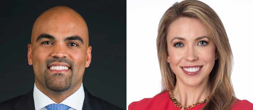 Rep. Colin Allred, left, D-Dallas, is defending the District 32 seat in Congress against...